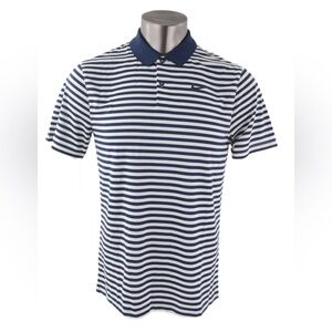 NIKE MEN’S DRI-FIT VICTORY GOLF POLO - NAVY/WHITE SIZE MEDIUM (PREOWNED)